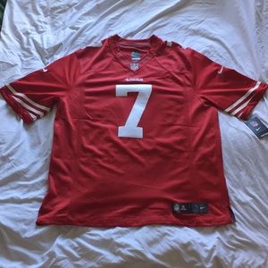 NWT Nike NFL 49ers Kaepernick #7 Jersey Red sz XL